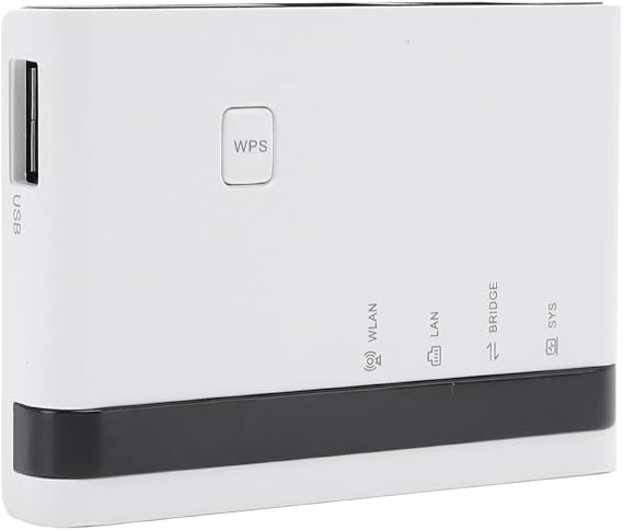 Wireless Print Server, USB Printer Sharing Hub with Multi Mode Support for LAN via Ethernet or WiFi Network, Plug and Play (US Plug)