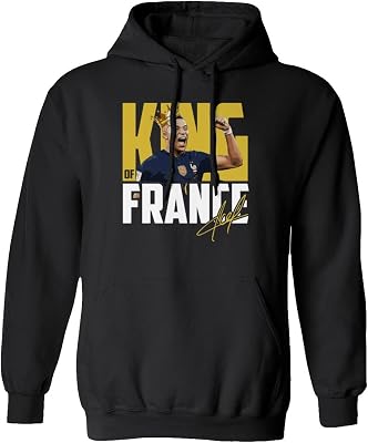 Mbappe The Football King Of France Soccer Fans Unisex Hooded Sweatshirt