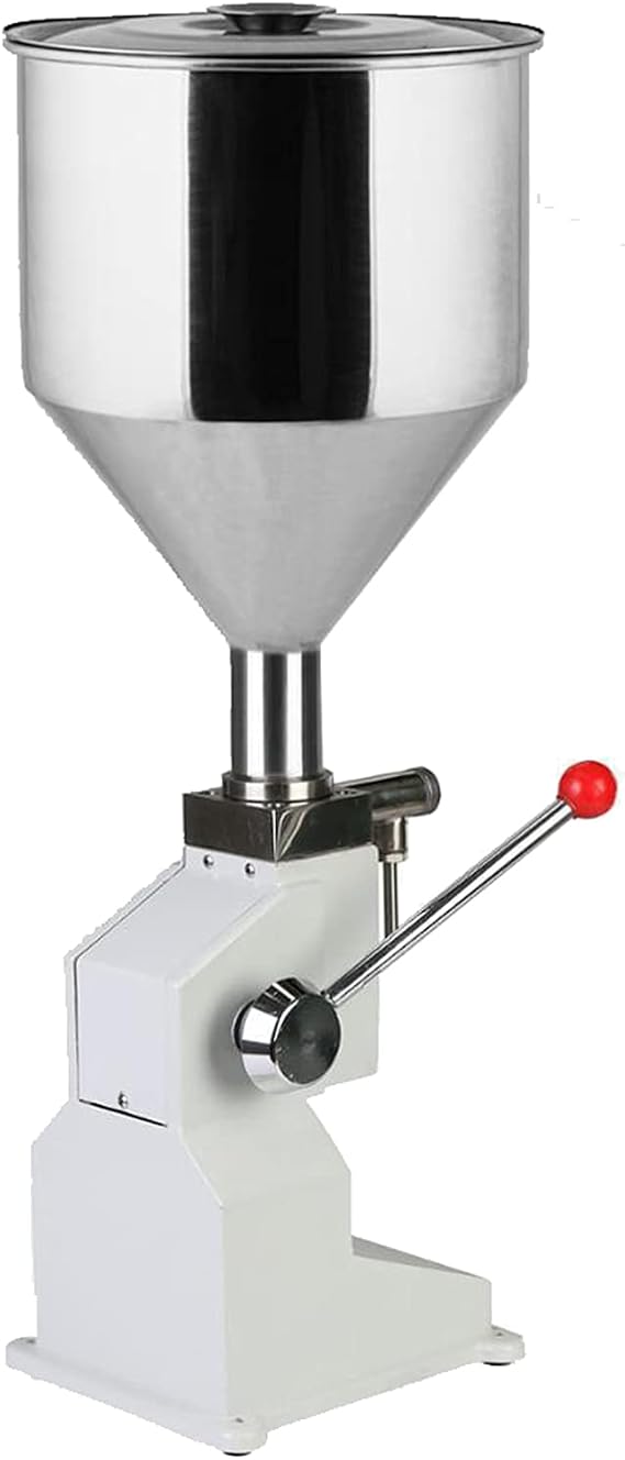 AIZYR A03 5-50ml Manual Liquid Filling Machine - Stainless Steel Bottle Filler for Cosmetic Oil Lip Gloss Cream Shampoo Honey