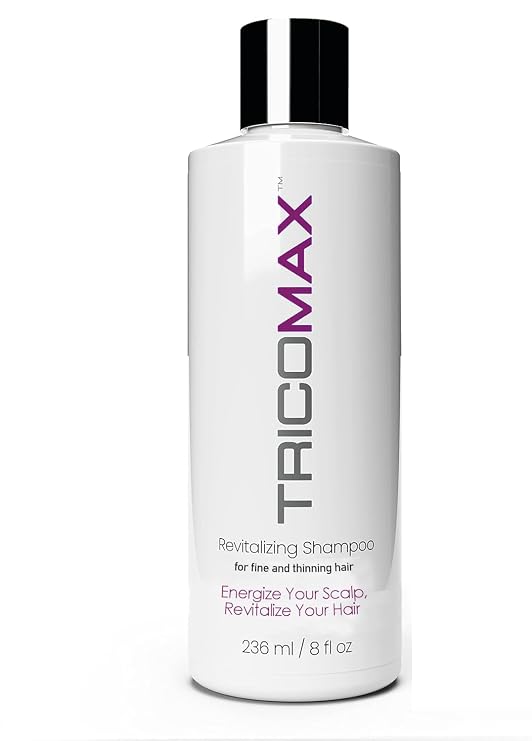 TricoMaxTM Revitalizing Shampoo Sulfate-Free Botanical Scalp Cleanser with Micro Bubble Technology Aloe, Caffeine, Peppermint & Saw Palmetto Daily Use for All Hair Types - 236 ml / 8 fl oz