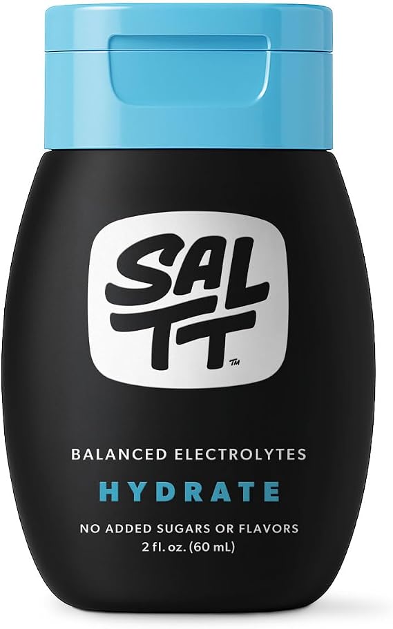SALTT Hydrate Electrolyte Drops, Unflavored, Travel Size 2 oz
