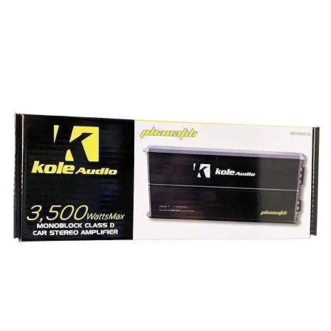 Kole KP3500.1D Class D 3500W Monoblock 1 Ohm Amplifier - Sub Bass Knob - New Amp