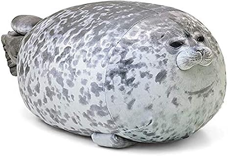 ETAOLINE Chubby Blob Seal Pillow Cute Seal Plush Toy Cotton Stuffed Animals