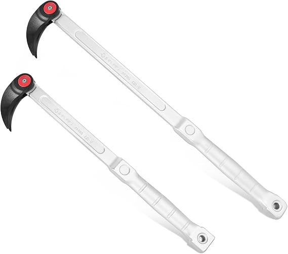 PURUS 14-Inch indexing Pry Bar,Heavy Duty 14-Position Adjustable Angle-Pry Bar with Heads rotate 180 throug - High Strength Chrome Vanadium Steel, Adjustable Pry Bar for Mechanics