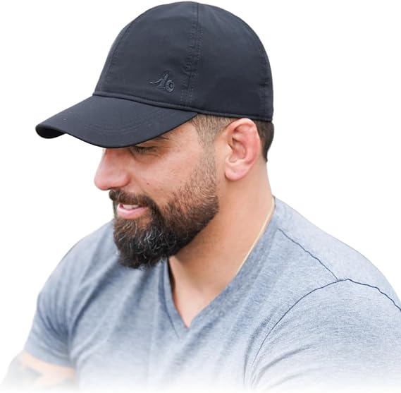DefenderShield EMF + 5G Radiation Protection Baseball Faraday Cap Black