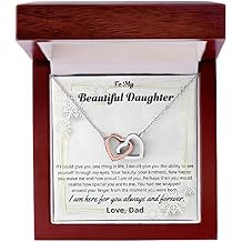 To My Beautiful Daughter Necklace From Dad, Daughter Gifts From Dad, Pendant To My Daughter Necklace, Father Daughter Necklace Gifts, Gift For Daughter, Birthday Gifts For Daughter Adult