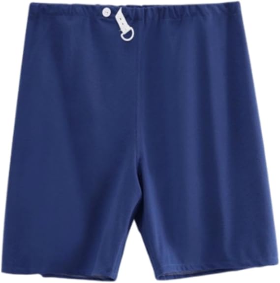 Urinary Incontinence Shorts for Men/Women, TPU Leakage Proof Patient Care Trousers, Reusable Breathable Cotton Short for Urine Incontinence Patients(Blue-L)