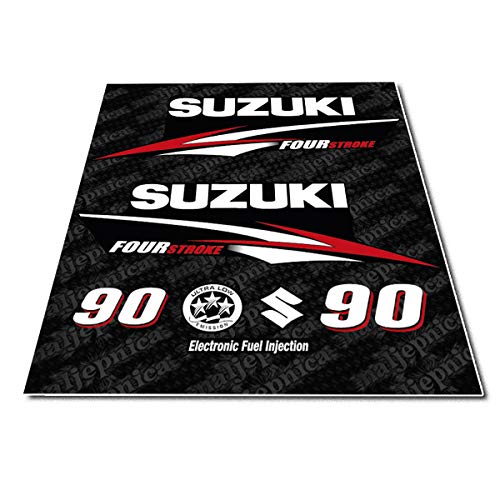 Suzuki 90 Four Stroke Aftermarket Replacement Decal Sticker Set