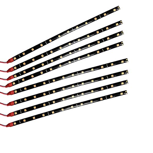 Yolu 8pcs 120cm LED Strip Lights Kits 60SMD 1210 LED Tape Light for Neon Underglow Underbody, High Intensity Undercar Strip Lighting, LED Rock Lights, Motorcycle LED Light Kit Strips 120cm, Purple