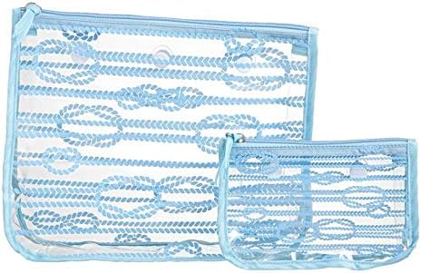 BOGG BAG Clear Designer Zipper Insert (Set of 2) Travel Organizer Storage Pop In (Ropes)