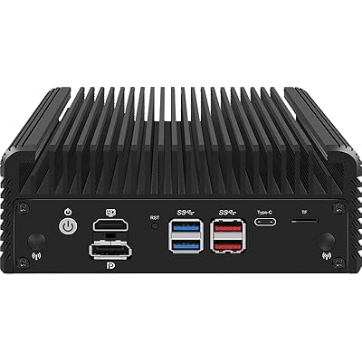 CWWK Micro Firewall Appliance 12th Intel Alder Lake core i3-1215Ui5-1235Ui7-1265UPentium Gold 8050, Fanless Mini PC,6X Intel I226-V LAN|2 x USB3.2|M.2 NVMe x4 i3-1215U, 32G RAM 256G SSD