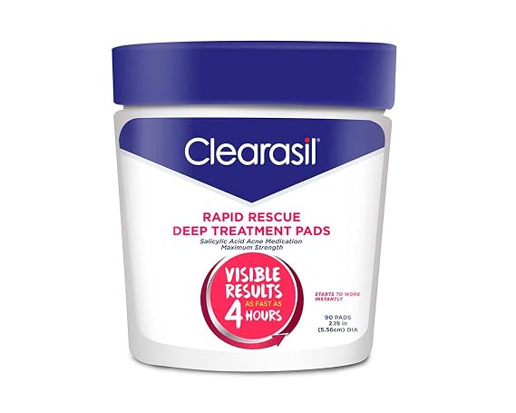 Clearasil Ultra Rapid Action Acne Treatment Pore Cleansing Pads, 90 Count