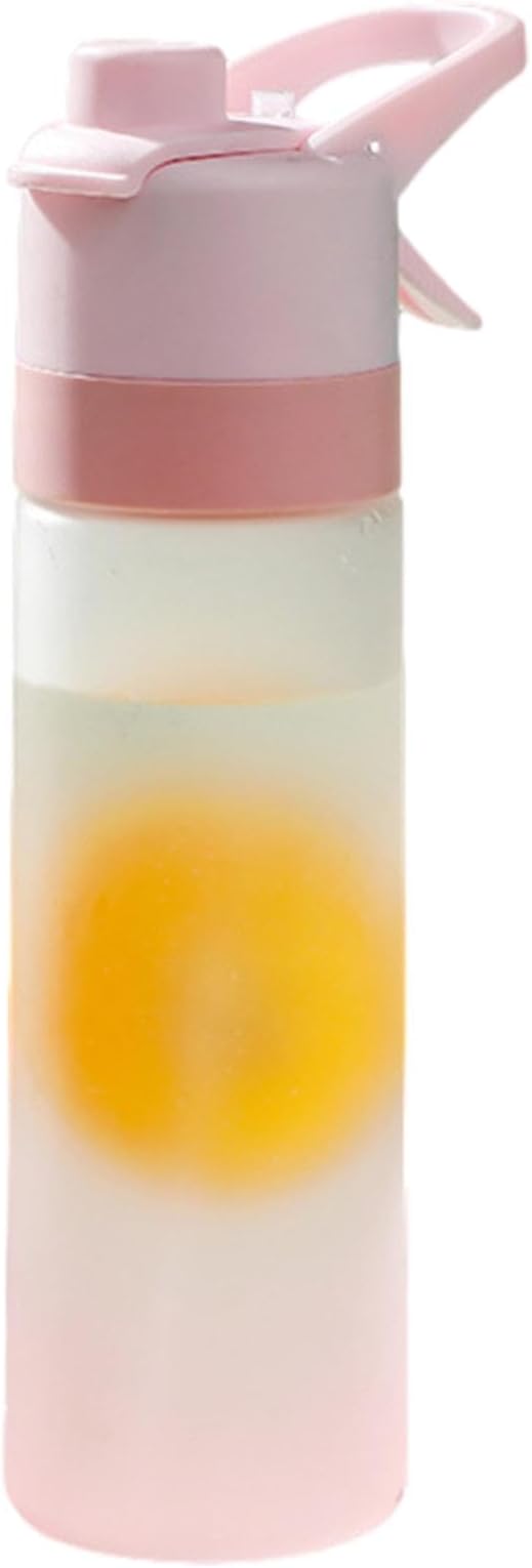 Mist Hydration Bottle - 650ml Water Spray Cup | Portable Mist and Sip Misting Water Bottle, Portable Kids Spray Drinking Bottle, Reusable for Fitness, Outdoor Workouts, and Sports Cycling