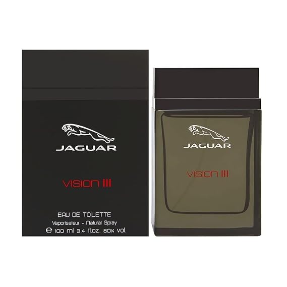 Jaguar Vision III Eau De Toilette Spray for Men, 3.4 Ounce