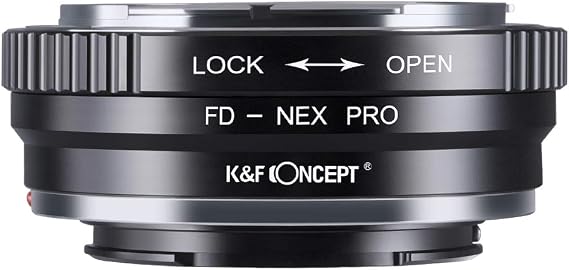 K&F Concept Mount Adapter for Canon FD Lens - NEX E-Cama, PRO Matte Finish, Anti-Reflection, Infinity Achievement