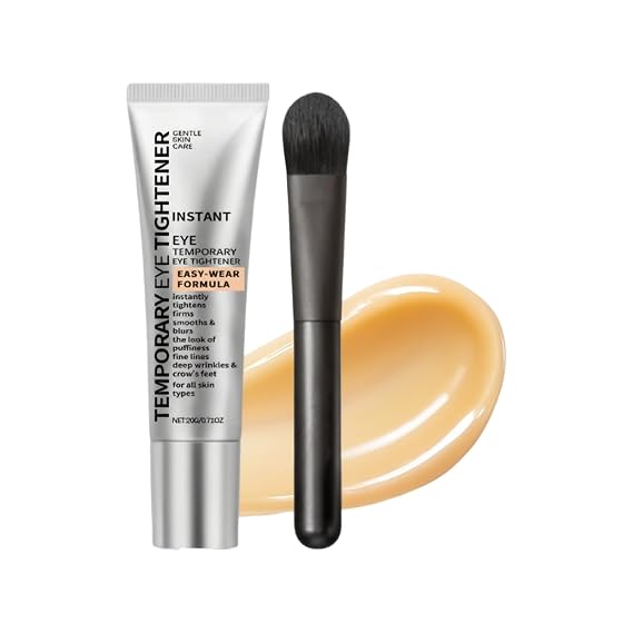Perfection Eye Tightener - Instant Skin Tightener, 0.71 Fl Oz, No-Filter Primer, Instant & Temporary Under Eye Tightener Cream, Perfection Primer Tightener with Brush (2 Pcs)