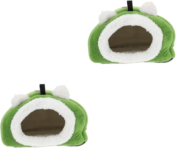 2 Pcs Pet Cotton Nest Plush Cuddle Sack for Hedgehog Habitrail Hamster Cage Guinea Hut