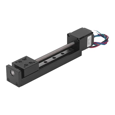 Mini Linear Stage, 100mm Stroke 28 Stepper Motor Small Slide Guide X Y Z Axes CNC Screw Motion Table Motorized Guide Stage Motion Slide Actuator