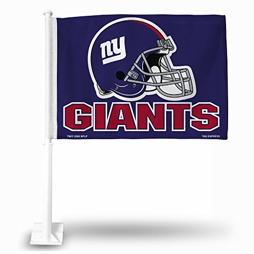 Rico Industries NFL Double Sided Car Flag - 16 x 19 - Strong Pole That Hooks onto CarTruckAutomobile