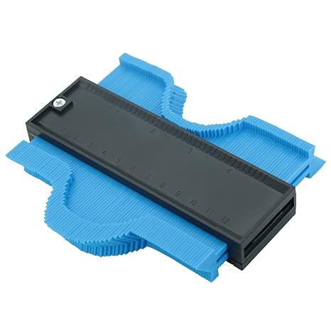 DEVMO Contour Gauge Duplicator 5 Inch Plastic Profile Copy Gauge Edge Shaping Measure Ruler Marking Tool Perfect Tiling Laminate Tiles General Tools