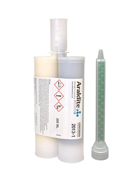 Araldite 2013-1 Chemical-Proof Epoxy Gel (200ml/6.8oz/6.8oz) Cartridge + Tip