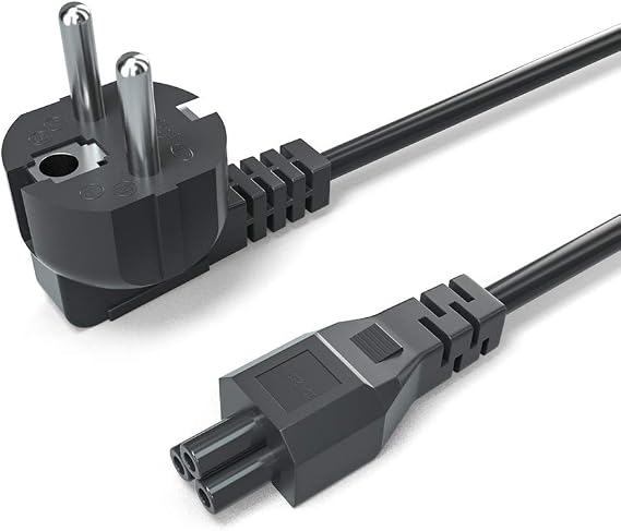 C5 Power Cable 3-Pin 1.8 m Power Cable Laptop Mickey Mouse Plug Laptop Power Cable for Clover Leaf Plug Original Cable Charging Cable Notebook Power Supply TV Monitor HP Epson Canon Printers