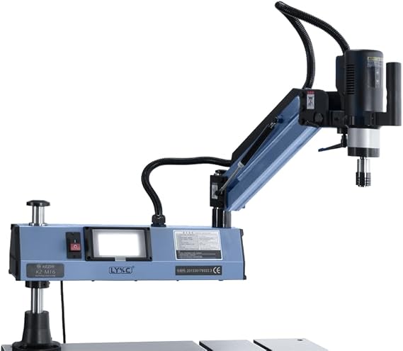 US Stock M3-M16 Tap Collets 1200mm Arm 360 Universal Tapping Machine Electric Tapper 0-375rpm With ANSI Imperial Collets