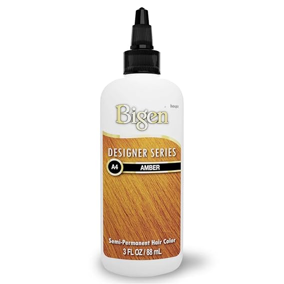 Bigen Semi Permanent Hair Color #A4 Amber, 3 oz