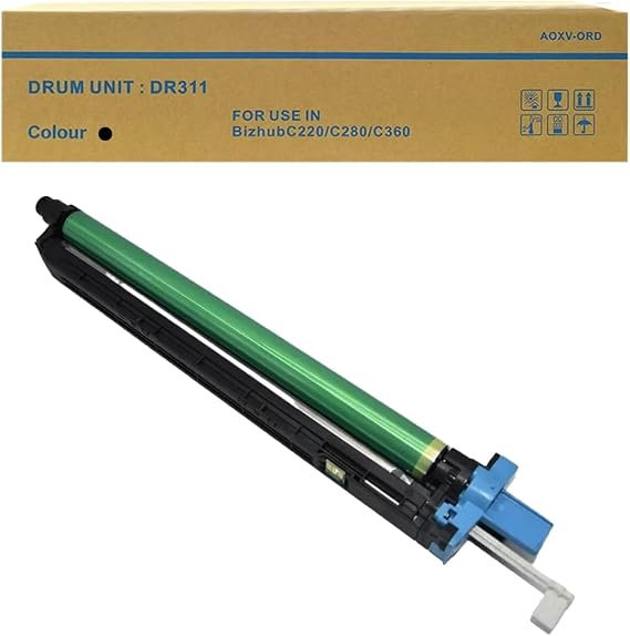 DR311 Black Drum Unit for Konica Minolta Bizhub C220 C360 C280 Imaging Kits | Aoxvord DR311K Black Imaging Kit Compatible with Aurora ADC268 258 368 Copier
