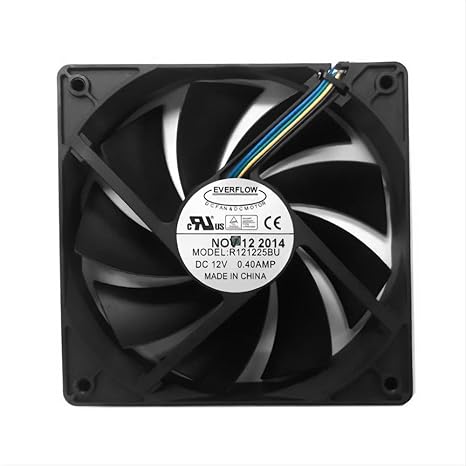 Everflow 120x120x25mm 12V 9-Blade PWM Fan # R121225BU