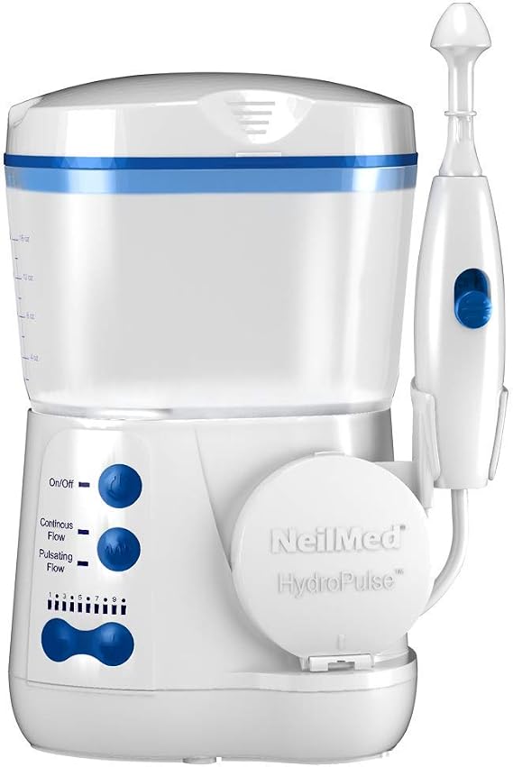 Neilmed Hydropulse by Dr Grossan - Multi-Speed Electric Pulsating Nasal Sinus Irrigation System, 1 count