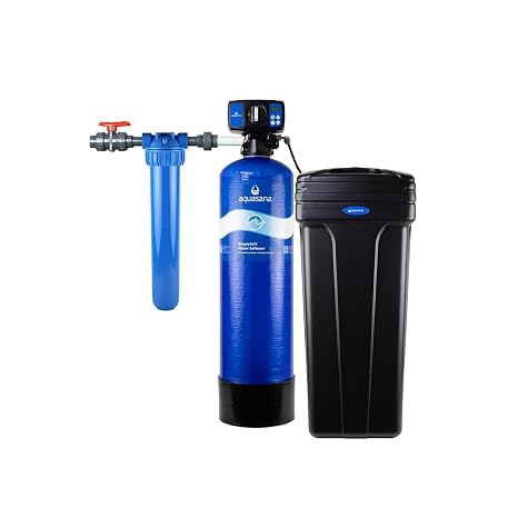 Aquasana SimplySoft 40,000 Grain Water Softener - Whole House Hard Water Reduction - Softening Complete System + Install Kit Bundle WH-SF40