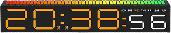 Led Alarm Clock Bedside Clocks With Large Led Display Adjustable Brightness And Dimmable For Bedroom Or Office Use Bedroom Alarm Clock