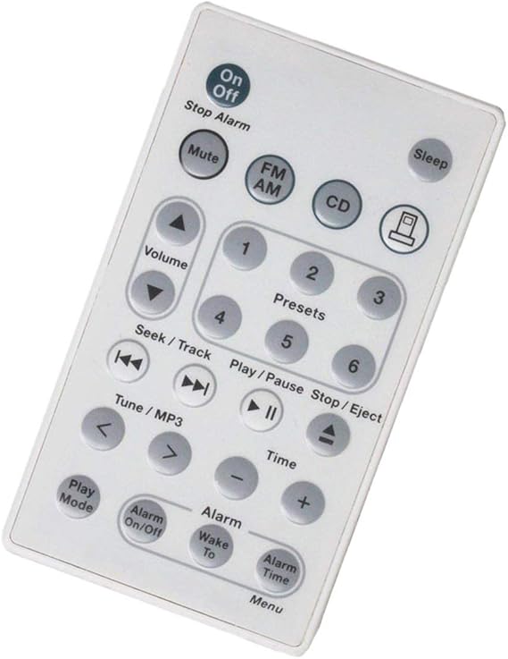 New Remote Control Replaced for Bose Wave Music System AWRCC1 AWRCC2 aka Wave Radio/CD II (White Color)