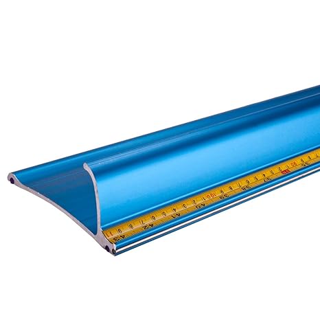 31 inch Aluminum Metal Big Foot Safety Ruler for Vinyl Cutting Trimming w/Stainless Steel Edge