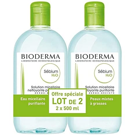 Bioderma Sébium H2O Micelle Solution 2 x 500ml