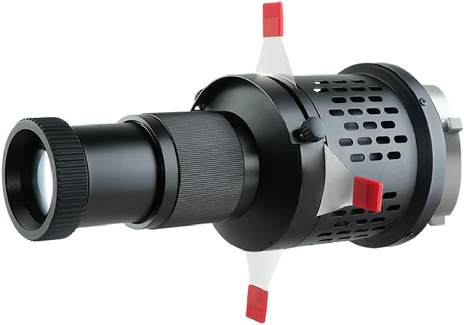 Bowens Mount 35°レンズスポットライト円錐光学スヌートキット、写真スタジオ照明プロジェクターアクセサリー 15Gobos付き Aputure Amaran 100DS/XS 200XS/DS 300C/DII/X 60D/XS Godox SL60用