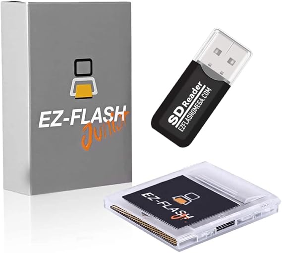 EZ Flash Junior MicroSD Adapter for Classic Gaming on GB/GBC/GBA (EZFlash Jr.) EZ-FlashJr. is The Best Flash Memory Card for Gameboy Color & Gameboy Original (Similar to Everdrive)