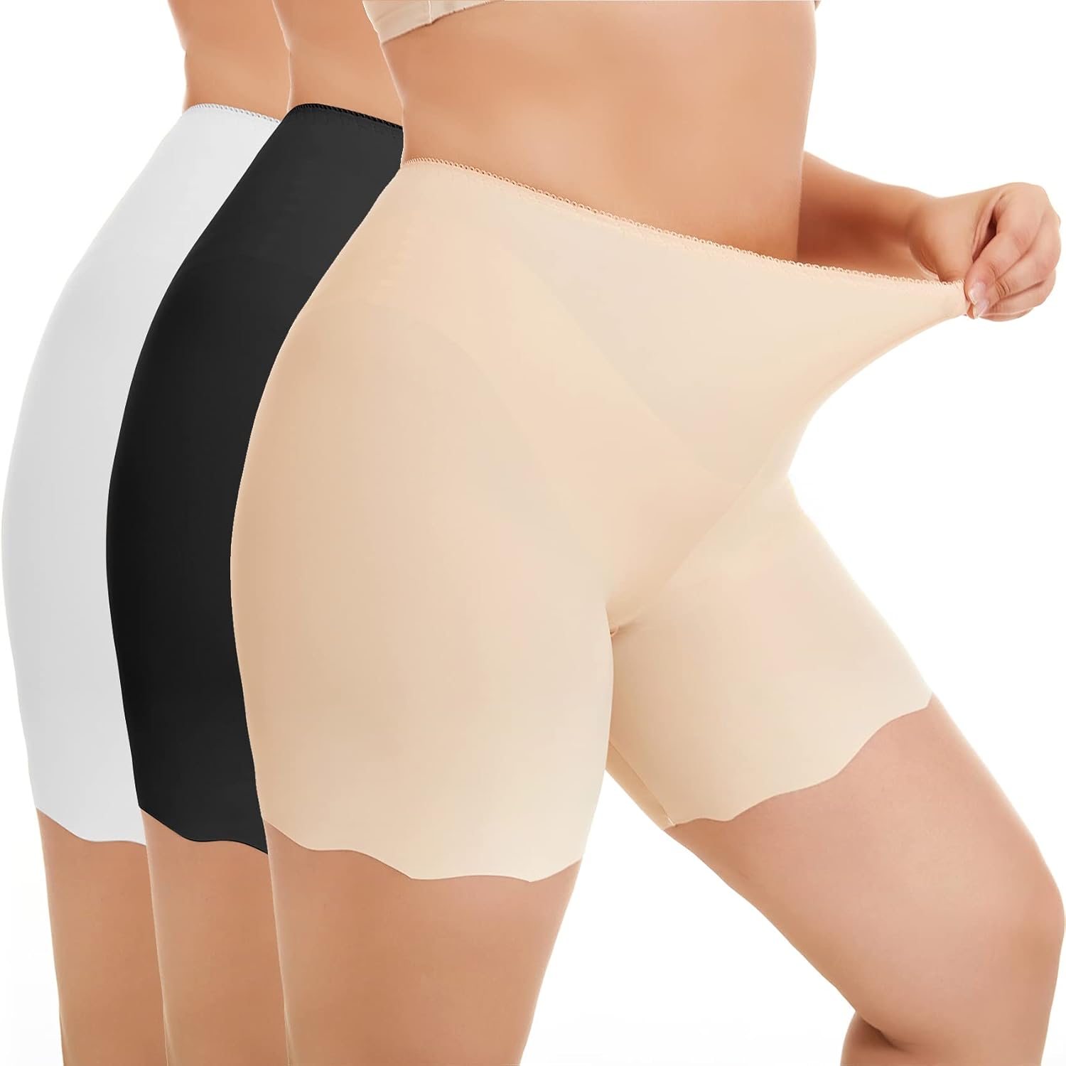 Anti Chafing Shorts Women Under Dress Shorts Ladies Safety Boxer Shorts