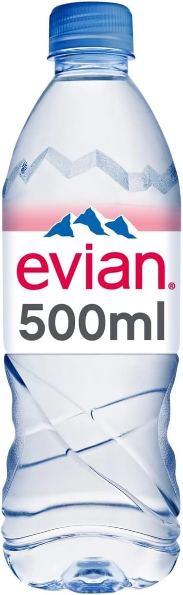 Evian Still Natural Mineral Water, 500ml