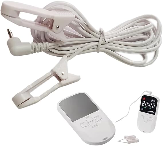 Ear Clip/CLAMP Electrode with 2.5mm Plug Lead Cable for Digital Massager, TENS