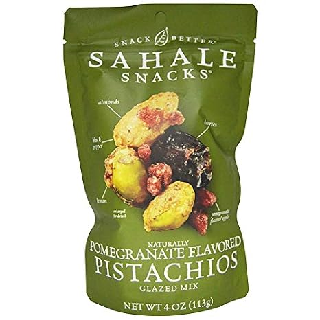 Glazed Mix, Naturally Pomegranate Flavored Pistachios, 4 oz- packof 4