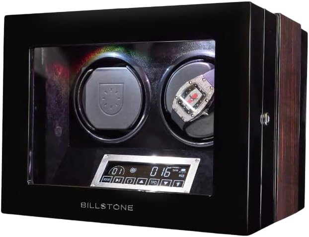 BILLSTONE Paragon 2 Automatic Watch Winder for Automatic Watches, 2 Slot Luxury Watch Winder Box