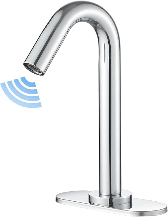 BWE Touchless Bathroom Sink Faucet,Chrome Automatic Motion Sensor Faucet