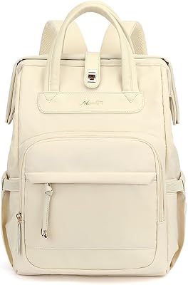 Stylish Casual Diaper Bag Backpack,Multifunctional Travel Nappy Changing Bag Mummy Bags with Insulated PocketsBeige
