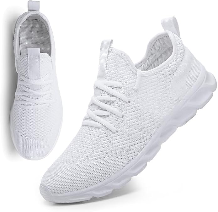 Men's Trainers Walking Shoes Breathable Road Running Shoes Lightweight Leisure Sports Shoes for Indoor Outdoor Jogging Workout Tennis Shoes Fitness Shoes Fashion