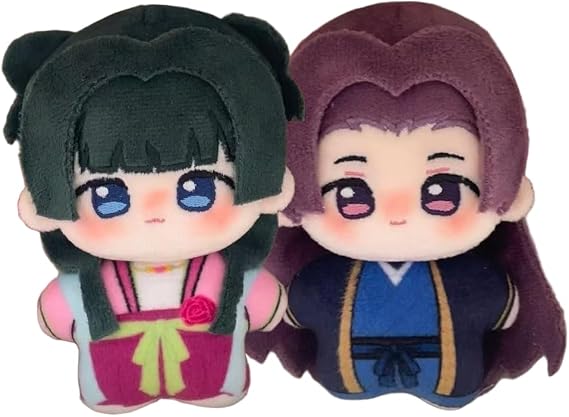 2Pcs Maomao Plush Pillow Jinshi Maomao Plush Figure Bag Pendants Anime Keychain Hug Pillow Decoration Gifts