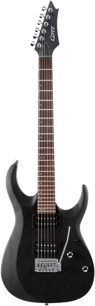 Cort B-001-1701-0 Electric Guitar Solid Body Open Pore Black