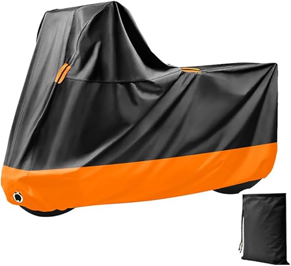 Motorcycle Cover for Kawasaki Z H2 ZH2 Zh2, Durable Outdoor Motorbike Cover Weatherproof Storage Cover, All Weather Protection Cover with Reflective Strips,B