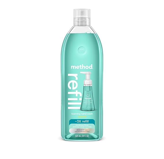 Method Foaming Hand Soap, Refill, Waterfall, 28 oz (Packaging May Vary)